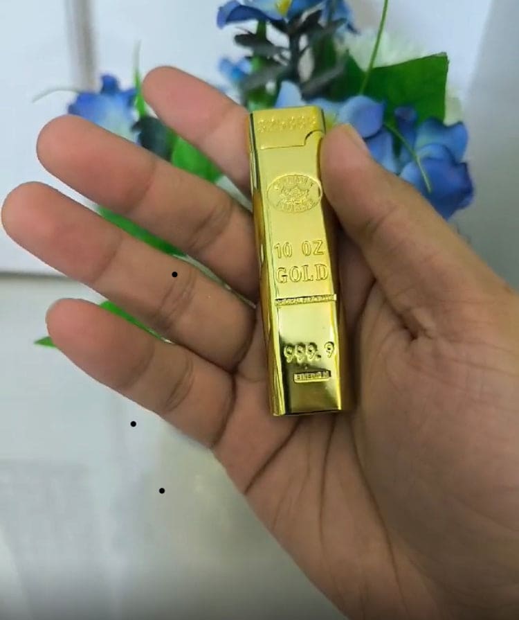 Gold Bar Long Lighter, Luxury 999 Gold Brick Jet Gas Lighter, Refillable Butane Gas Lighter, Gold Polishing Cigarette Cigar Pocket Lighter, Inflated Smoke Lighter Gold Bar Long Lighter, Luxury 999 Gold Brick Jet Gas Lighter, Refillable Butane Gas Lighter, Gold Polishing Cigarette Cigar Pocket Lighter, Inflated Smoke Lighter